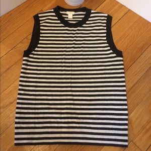 NWOT - jcrew striped vest - Med